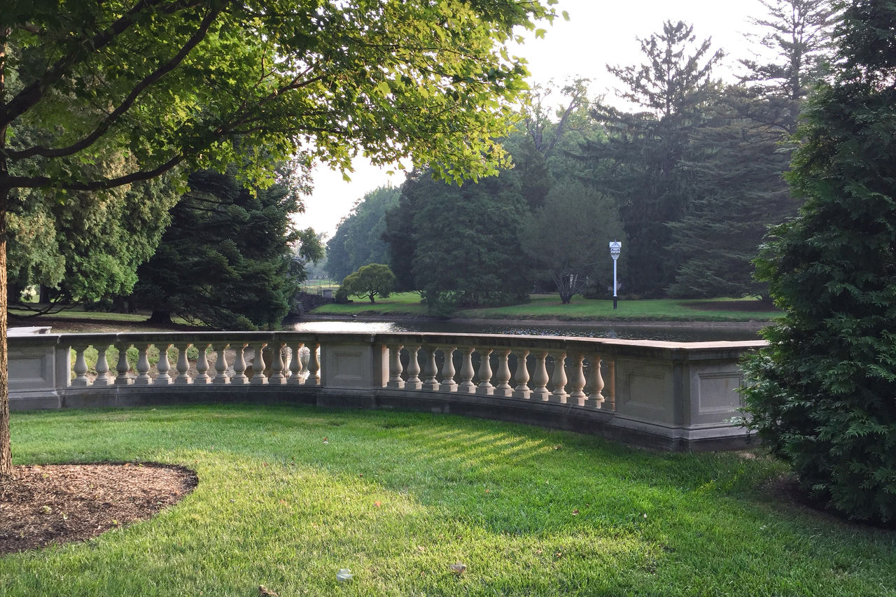 Upper pond at the Nemours Estate.